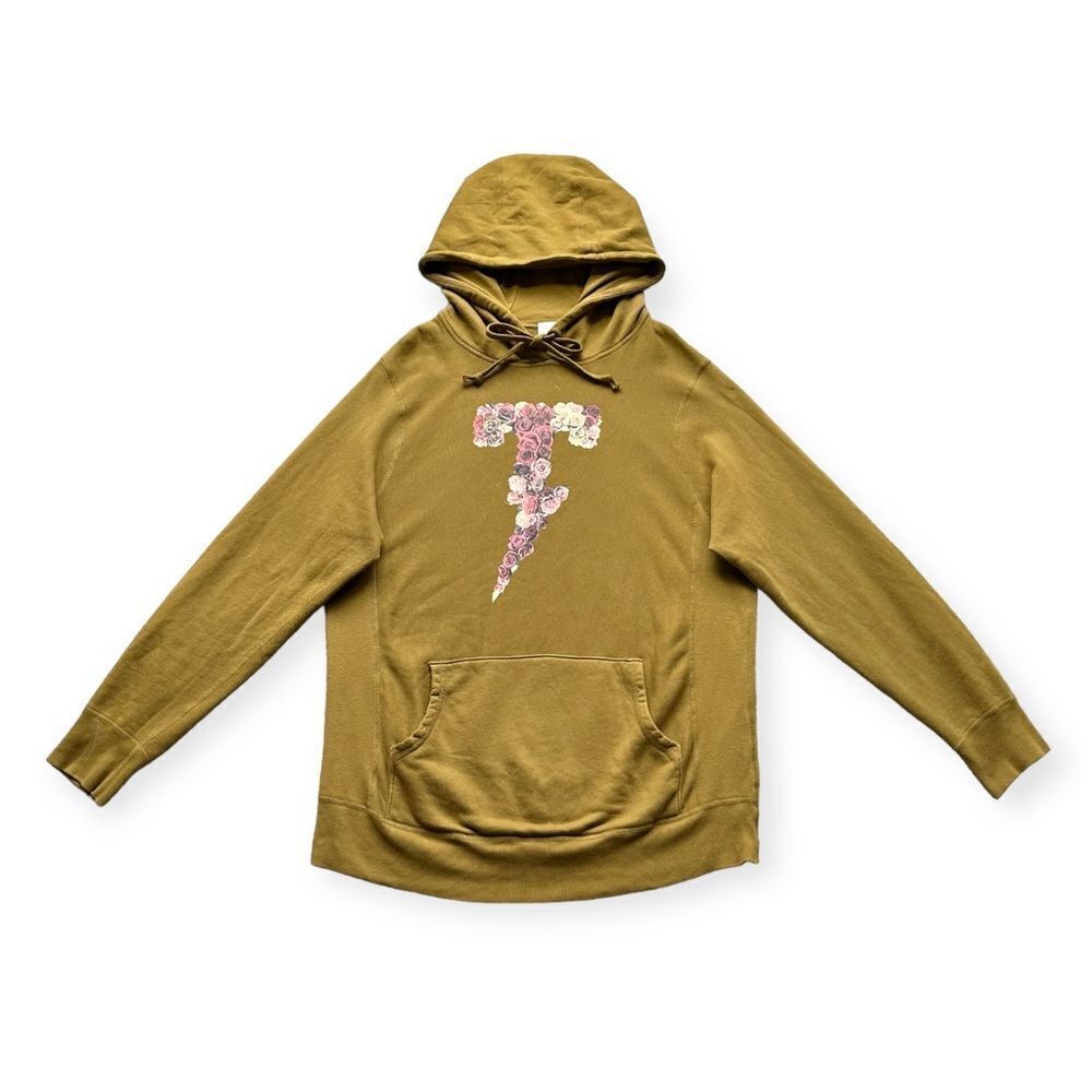 🔃Tackma Men’s Brown Floral Logo Hoodie Sweatshirt